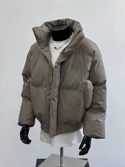 CORDUROY CLEANFIT STAND COLLAR PARKA tt017