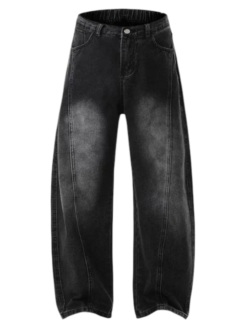 WASHED SABER-CUT JEANS st5053
