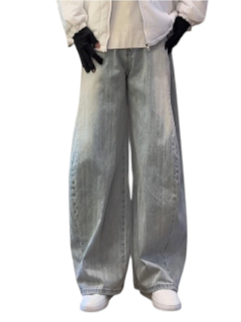 SABER-CUT WASHED JEANS tt028
