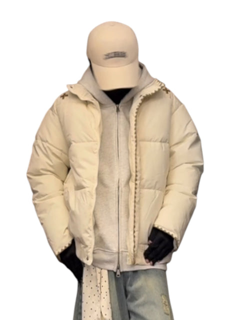 FAUX SHEARLING PANELLED PUFFER COAT TT063
