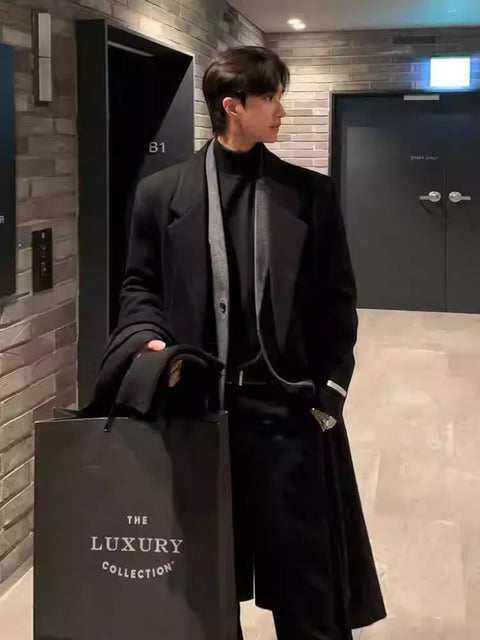 WOOL BLEND STRUCTURED COAT mt004