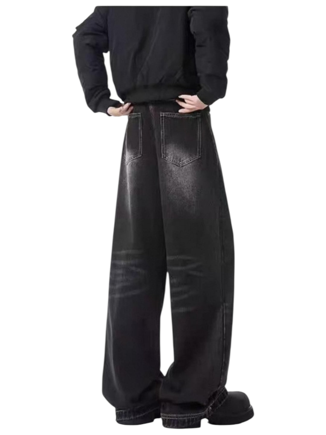 [xhhx] DIRTY FLARE-CUT JEANS st5042