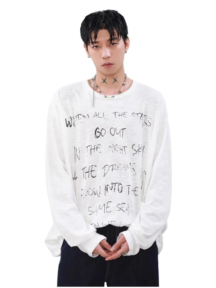 [MRNEARLY] LONG-SLEEVED T-SHIRT ST1451