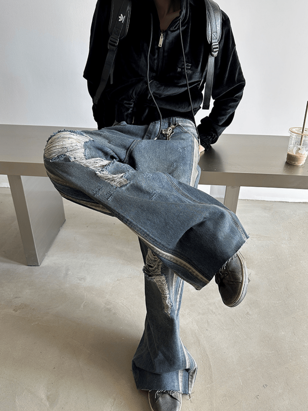 [GENESISBOY] washed ripped jeans st1981