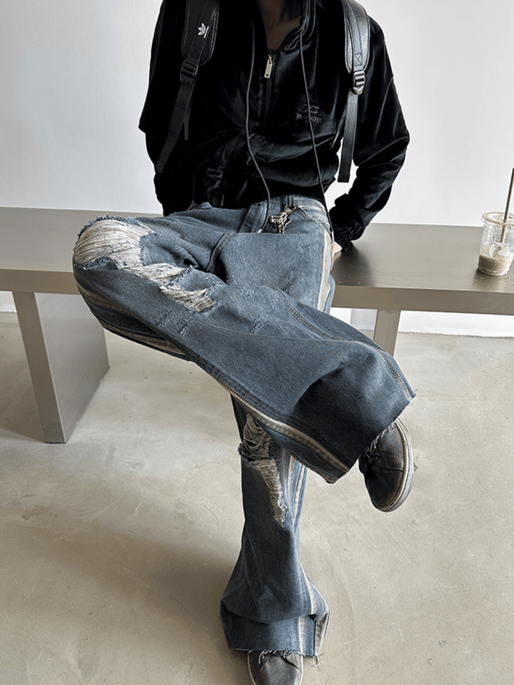 [GENESISBOY] washed ripped jeans st1981