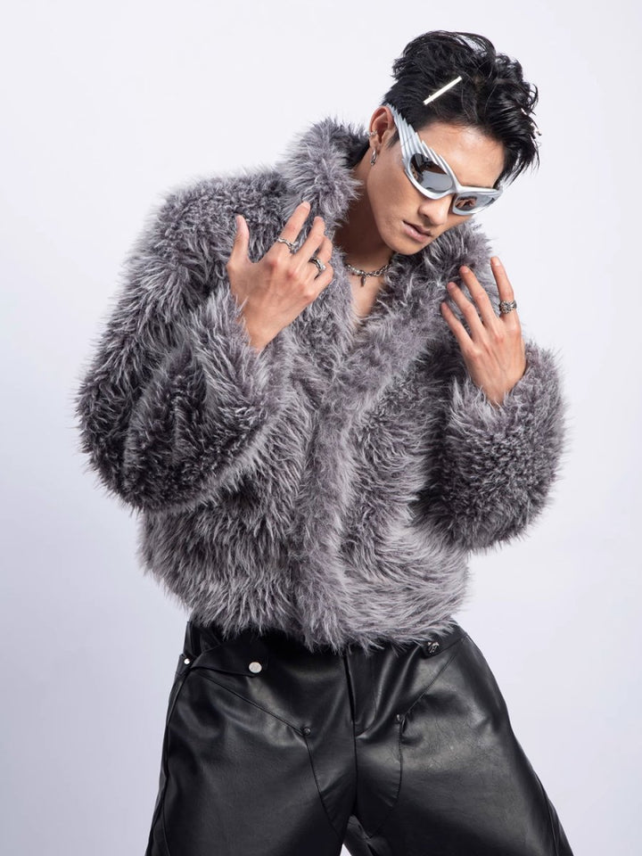 [PLAN1ONE] fur jacket st2670