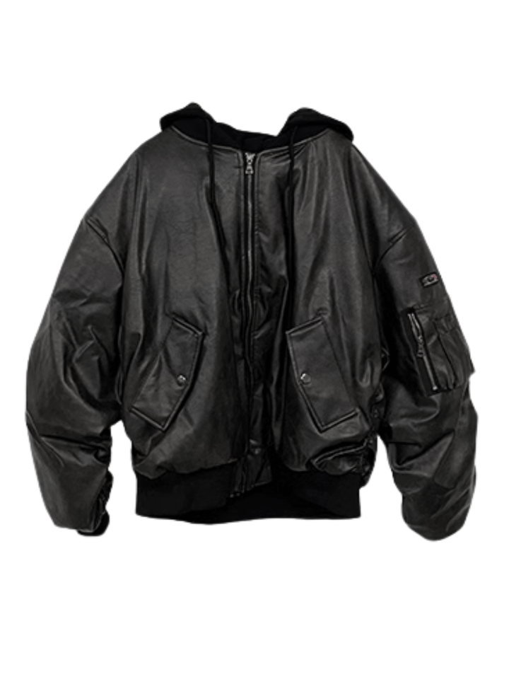 [motherfucker] American flight jacket leather jacket st1774