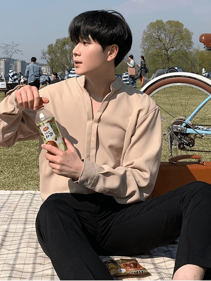 [MRCYC] Loose Silky Shirt st1221