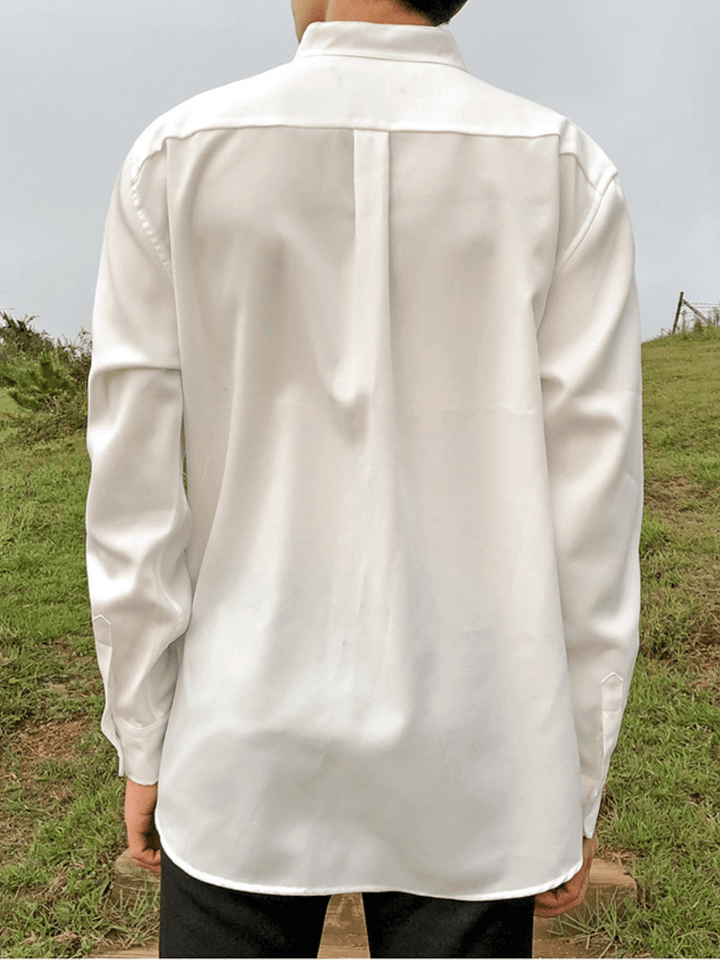 [MRCYC] Loose Silky Shirt st1221