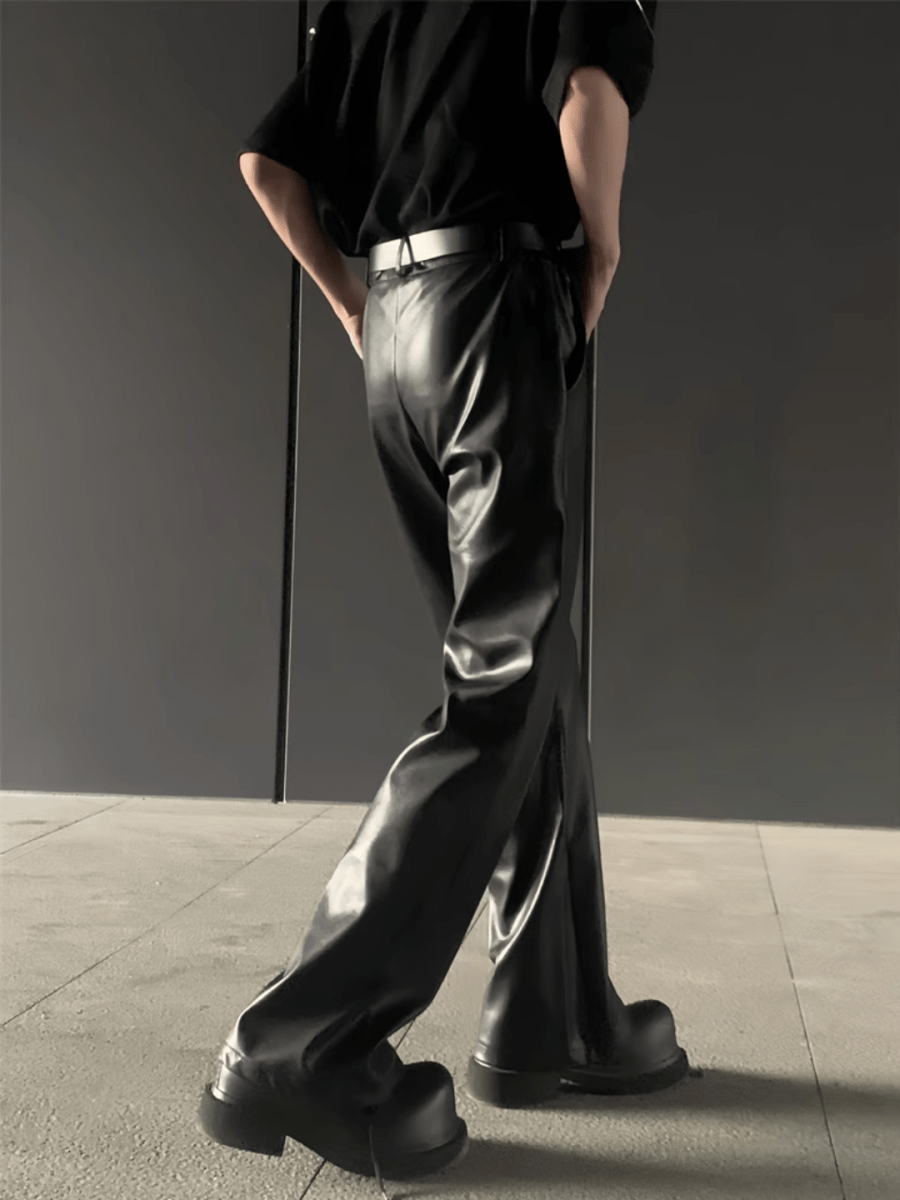 [ACETAILORS] PU leather pants st2810