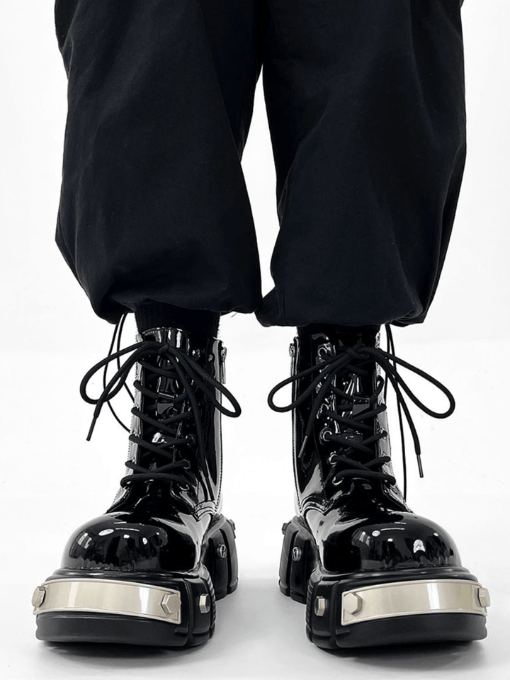 punk zipper biker boots st1957