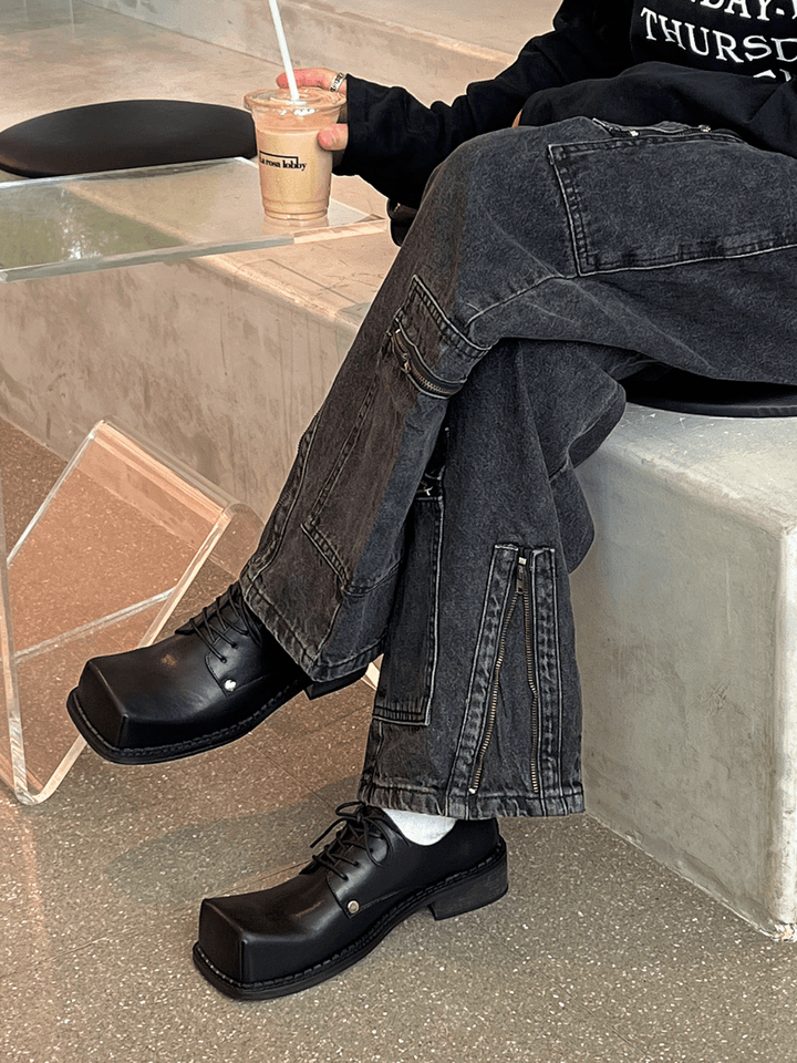 square head Derby shoes ST1885