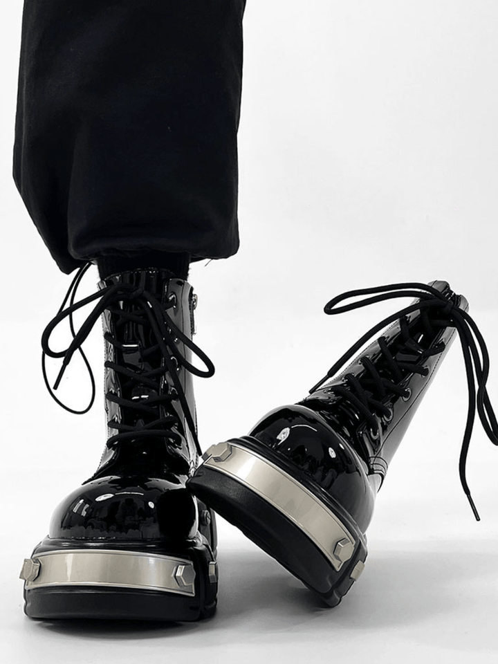 punk zipper biker boots st1957