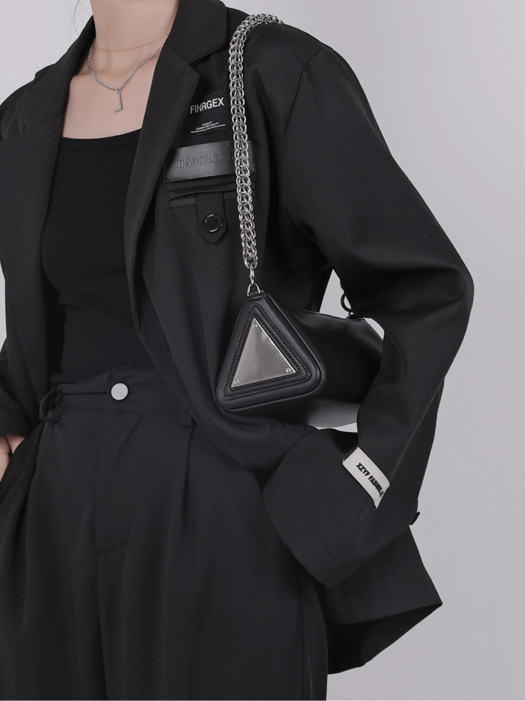 [luckystudio] Triangle Simple Crossbody Bag st1944