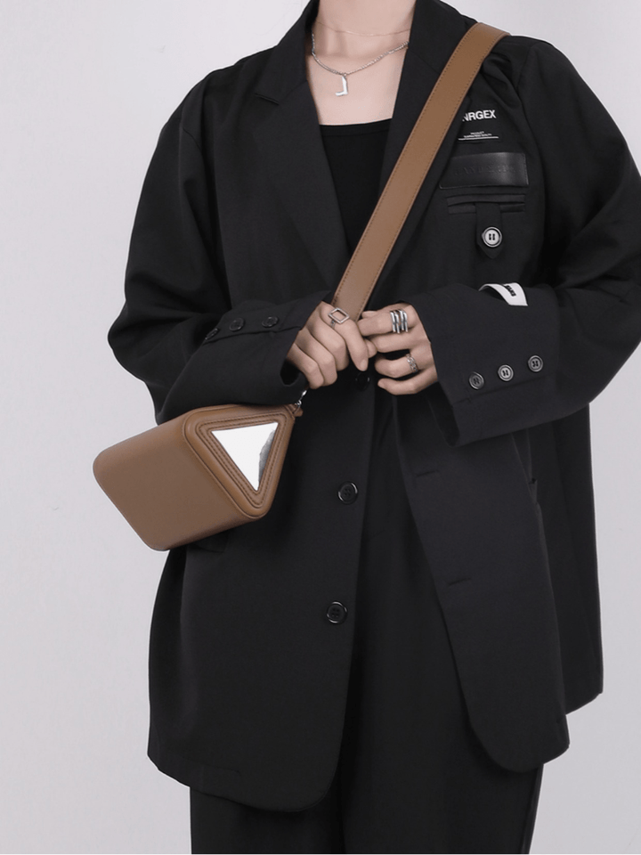 [luckystudio] Triangle Simple Crossbody Bag st1944