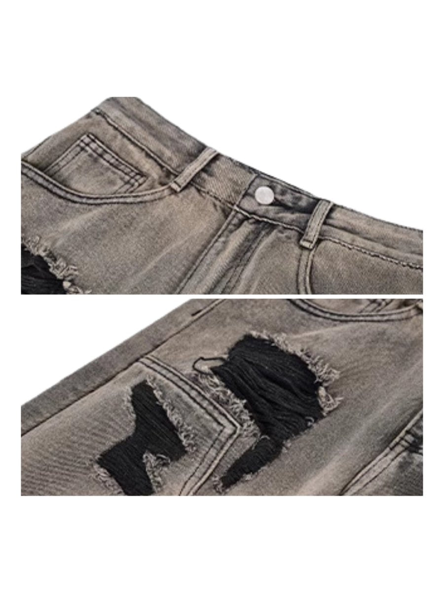 [STARTEXCEEDEND] damage denim pants st2498