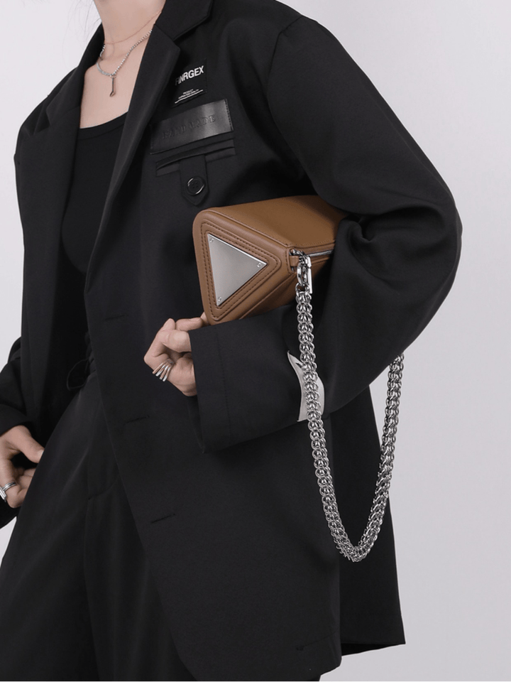 [luckystudio] Triangle Simple Crossbody Bag st1944