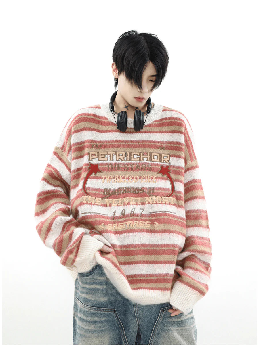 [MRNEARLY] ROUND NECK PULLOVER SWEATER ST510