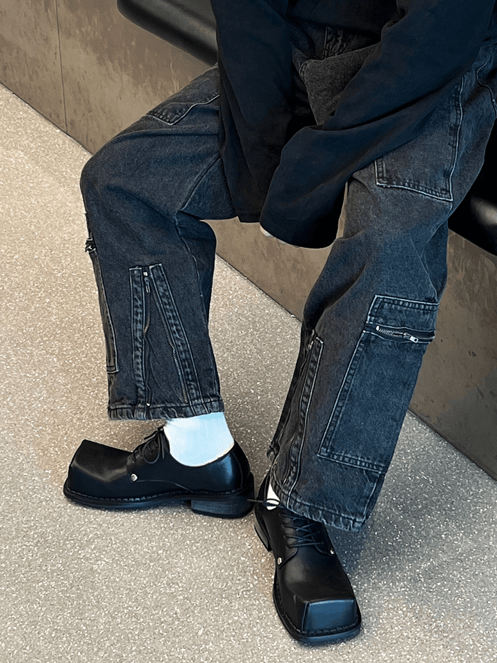 square head Derby shoes ST1885