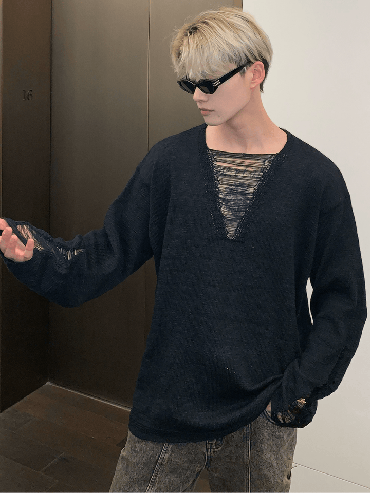 [CUIBUJU] V-neck loose trend within shirt st2061