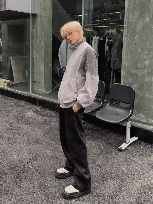 [K09] gray street simplicity jacket st1920