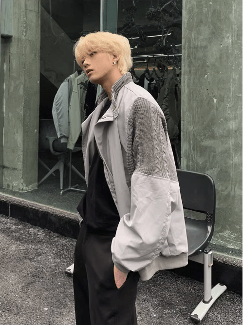 [K09] gray street simplicity jacket st1920