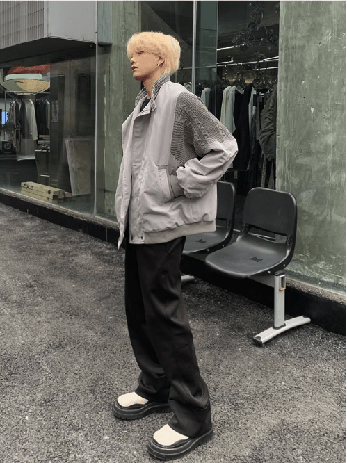 [K09] gray street simplicity jacket st1920