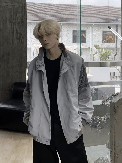 [K09] gray street simplicity jacket st1920