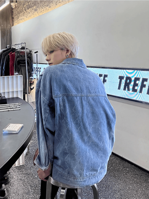 [K09] washed denim jacket st1923