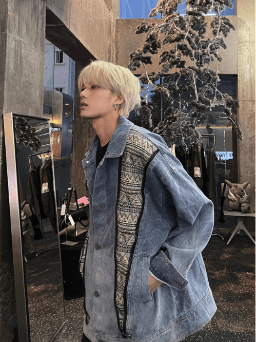 [K09] washed denim jacket st1923