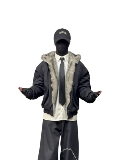 CLEANFIT FUR-TRIM HOODIE JACKET tt037