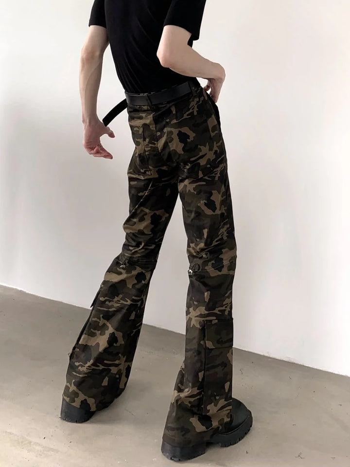 [AUTUMNWIND] CAMOUFLAGE SLIM WORK PANTS ST913