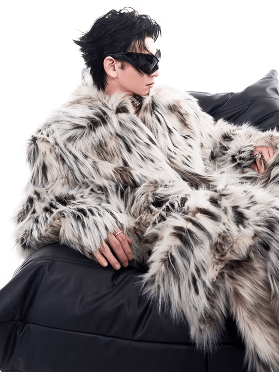 [STARTEXCEEDEND]niche fur furry casual jacket + bottoms st2798