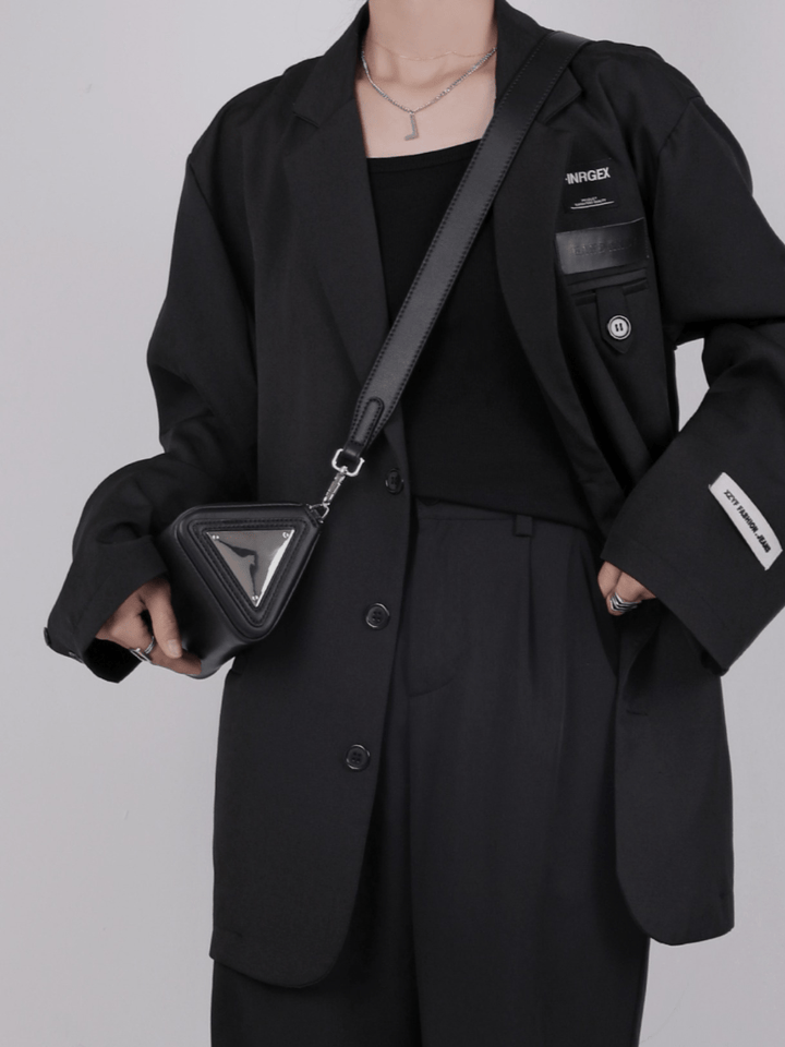 [luckystudio] Triangle Simple Crossbody Bag st1944