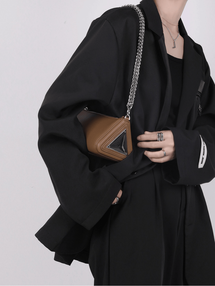 [luckystudio] Triangle Simple Crossbody Bag st1944