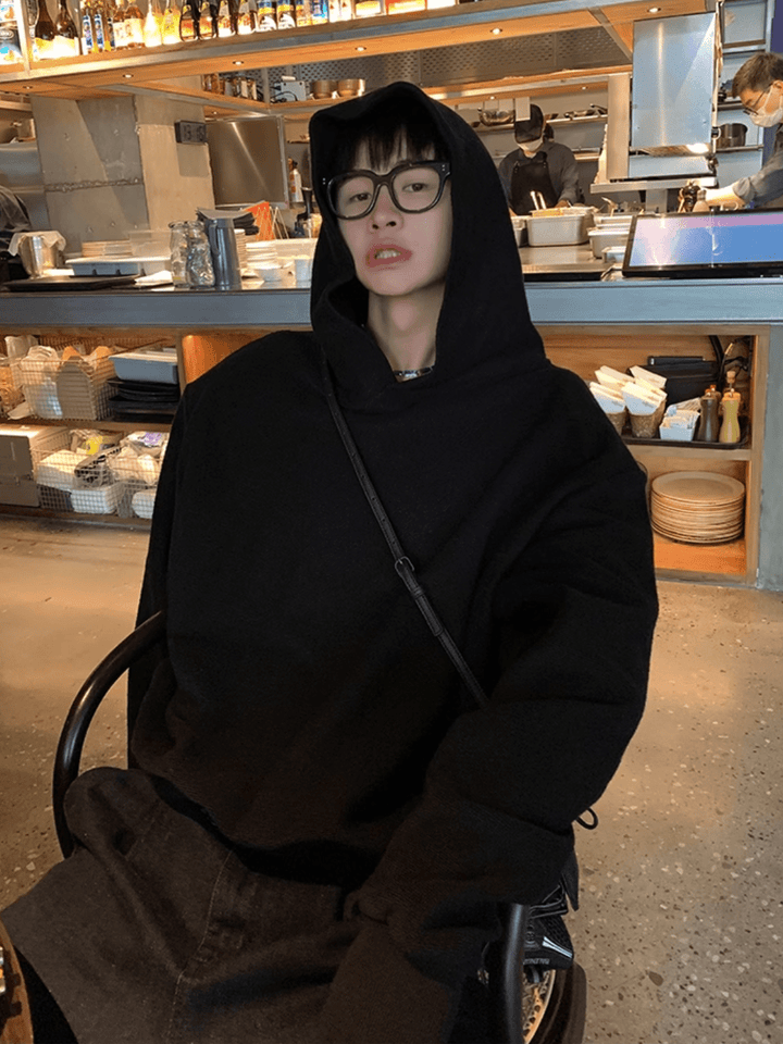 [ESC MAN STUDIO] daily casual hooded st1844