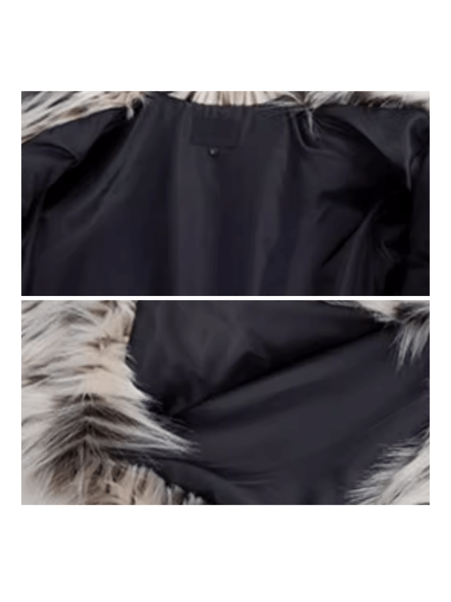 [STARTEXCEEDEND]niche fur furry casual jacket + bottoms st2798