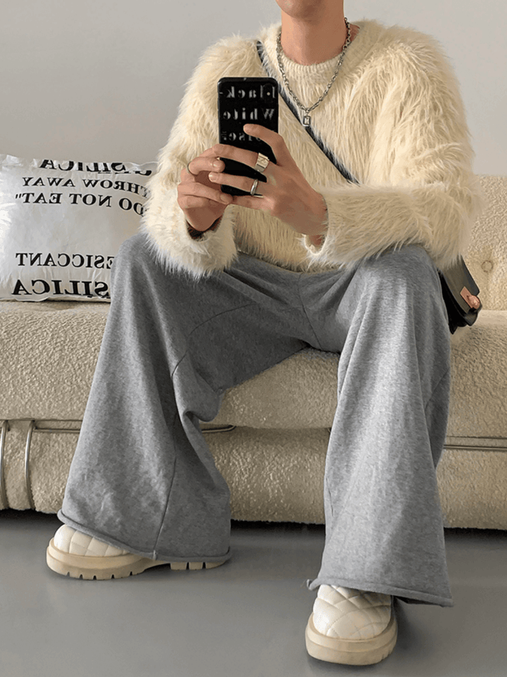 [HOZI] Round Fur Knit st1535