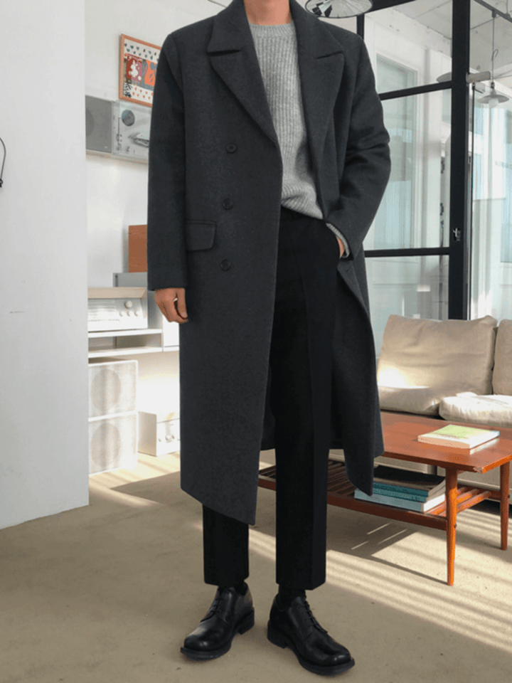 [MRCYC] Double Breasted Wool Long Coat st1560