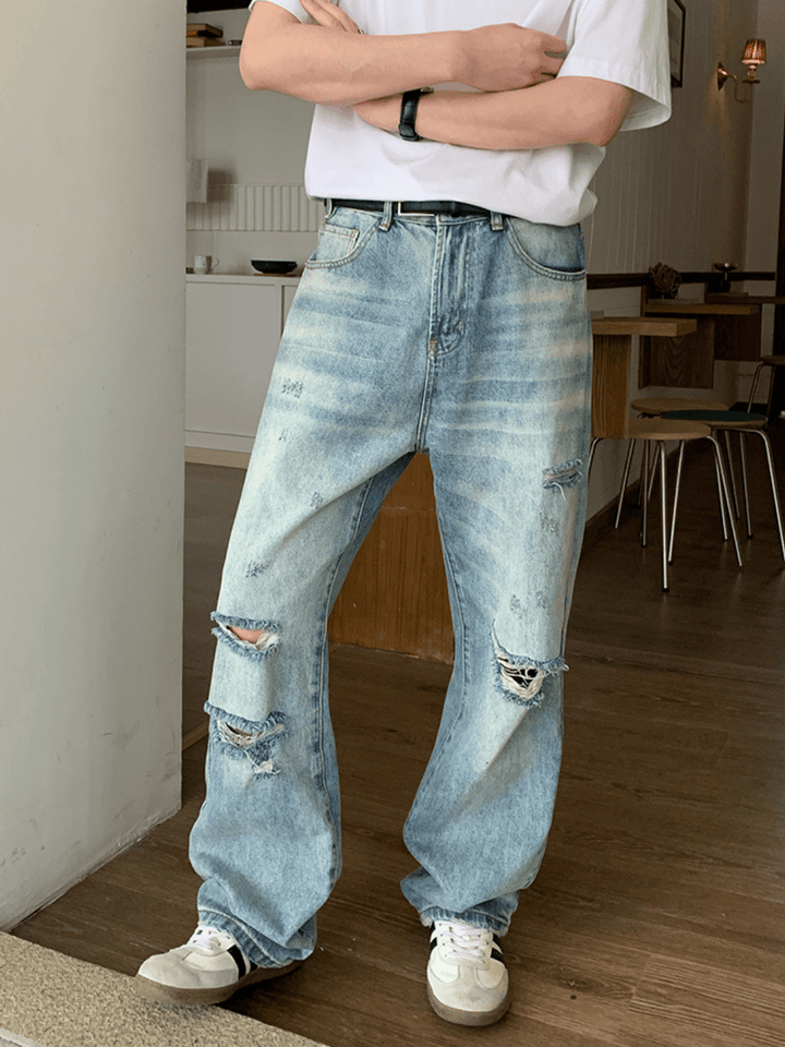 [ONELYC1NS] Distressed Ripped Denim st2091