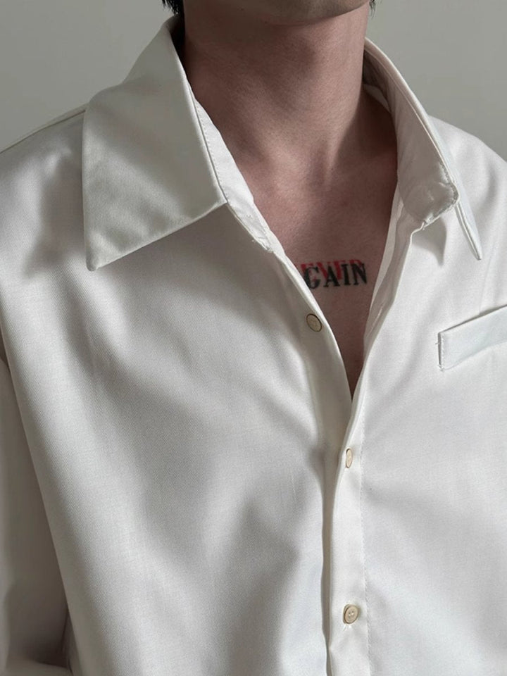 [GENESISBOY] short long-sleeved shirt st2341