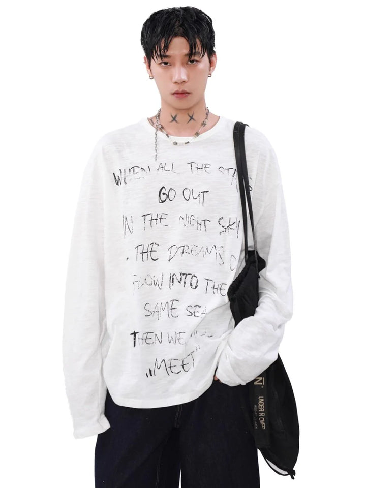 [MRNEARLY] LONG-SLEEVED T-SHIRT ST1451