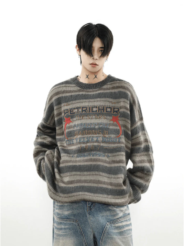 [MRNEARLY] ROUND NECK PULLOVER SWEATER ST510