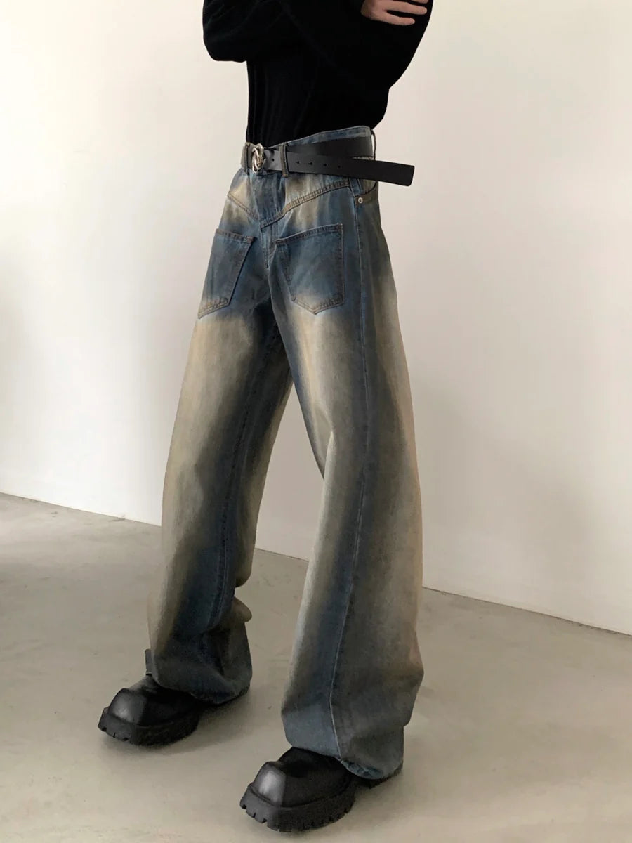 [AUTUMNWIND] VINTAGE WASHED BLUE JEANS ST1193