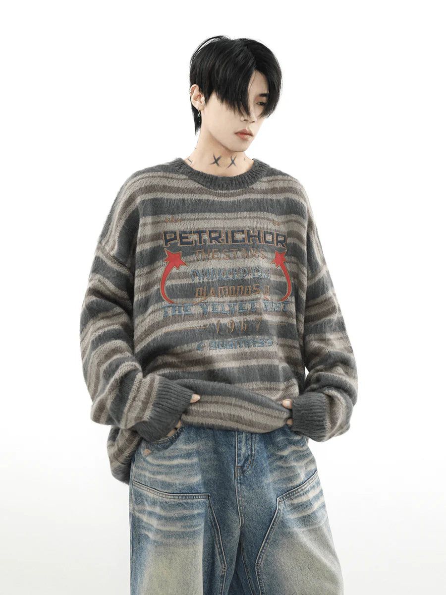 [MRNEARLY] ROUND NECK PULLOVER SWEATER ST510