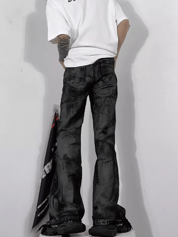 [76STREET] High Street Stacked Long Pants st1998