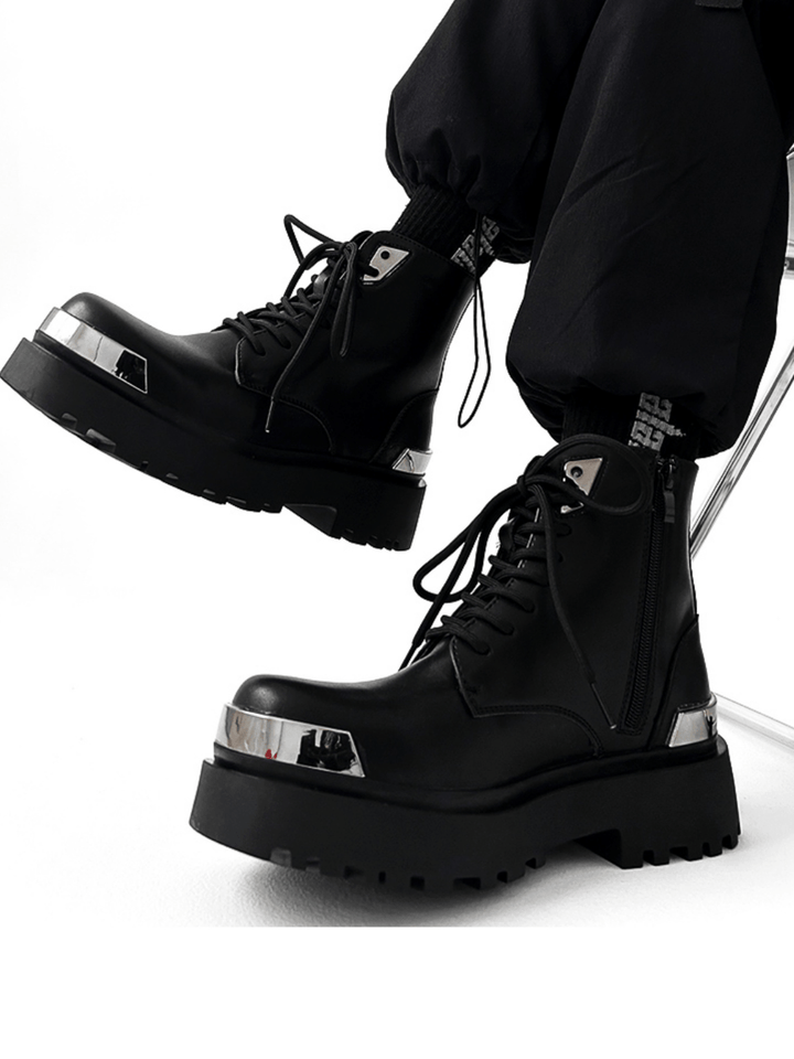 High-top Motorcycle Leather Work Boots st2126