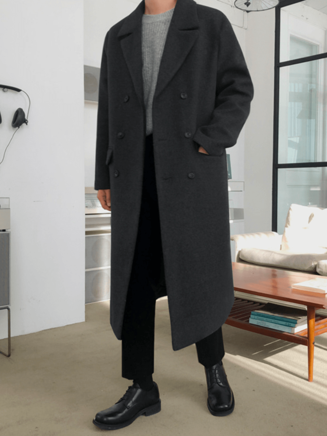 [MRCYC] Double Breasted Wool Long Coat st1560