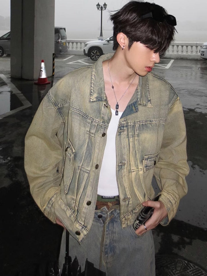 【JH HOMME】denim loose jacket st2482