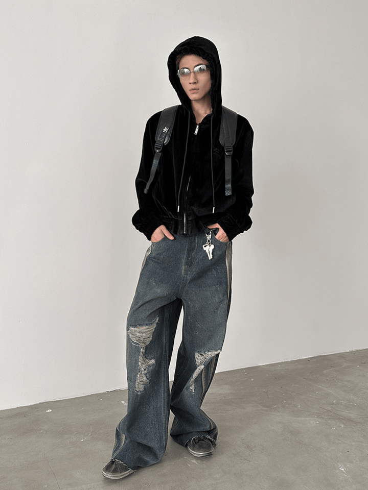 [GENESISBOY] washed ripped jeans st1981